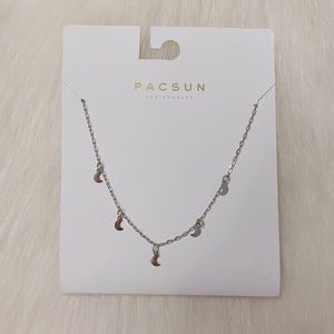 LA Hearts mini moon necklace